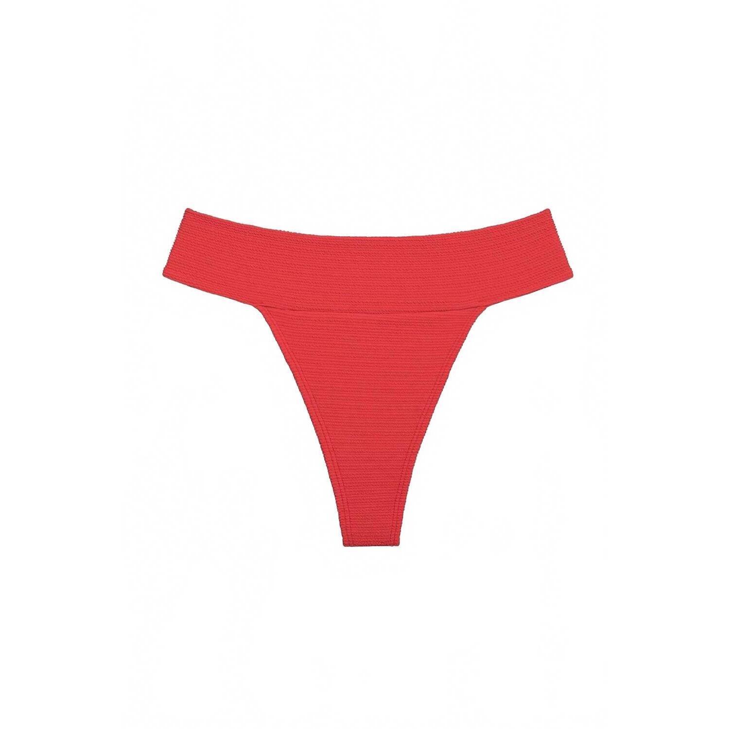 New Montce Tamarindo Bikini Bottom In Crimson Micro Scrunch — image 3 of 6